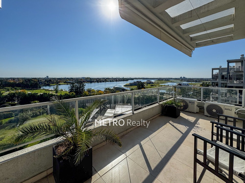 Departamento En Venta 2 Ambientes En Nordelta Con Terraza Y Al Lago, Apto Credito