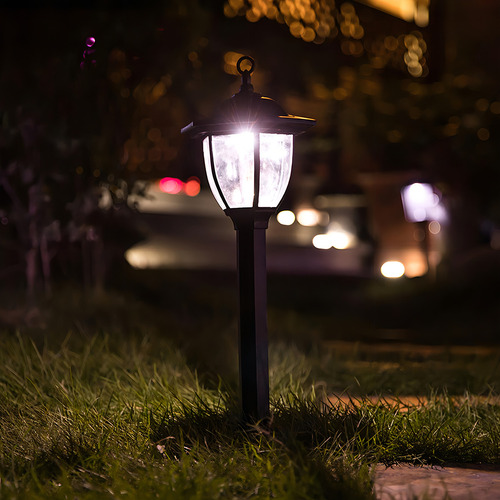 Set 2 Luz Led Farol Estaca Impermeable Energia Solar Jardin