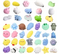 Comprar 50 Squishy Mochi Animals Antiestres Random Souvenir 3cm