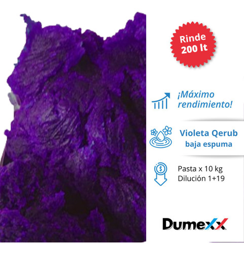 Pasta Concentrada Para Preparar 200lts De Jabón Violeta