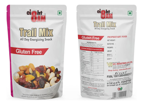 Mezcla De Superalimentos Trail Sin Gluten 8am, Elaborada Con