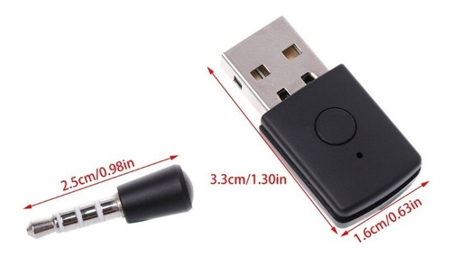 Adaptador Usb Bluetooth Negro 5.1 Ps4 Compatible Ps4 Ps5