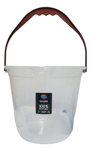 Balde 10 Ltrs Transparente 100% Reciclable.