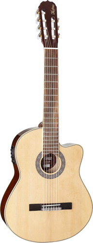 Violao Hofma Hmc227 7 Cordas Nylon Eletroacústico Nt Natural