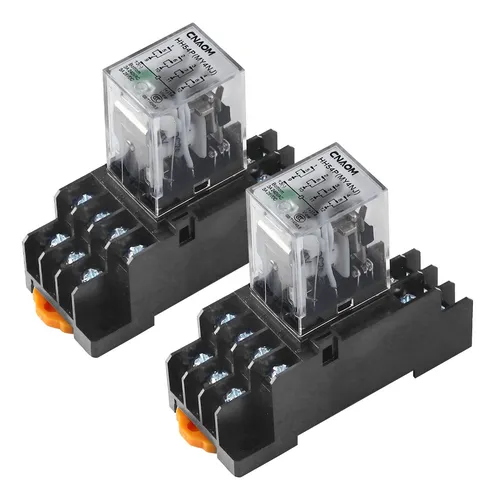 comprar 2pzs Relevador De 14 Pines Y 24vdc Con Base 