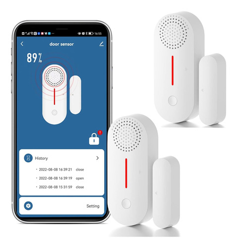 2 Alarmas Wifi Inteligentes Para Puertas Y Ventanas