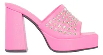Comprar Sandalias Zuecos Punta Abierta Luciano Marra Con Tachas