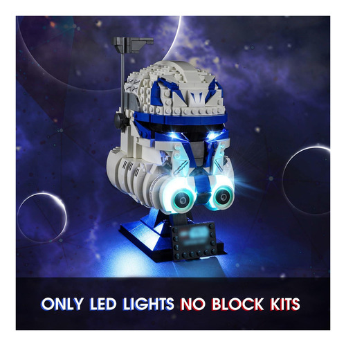 Vaodest Led Light Para Lego Captain Rex Casco Conjunto De De