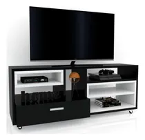 Comprar Mesa Lcd Led Mueble Living Rack Modulo Moderno H\u002F40 Color Negro