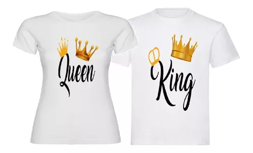 Real ~ lado raspador Camisas King Queen | MercadoLibre 📦