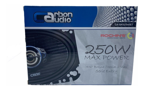 Bocinas Carbon Audio 4x6 Coaxial 250w Max / 25w Rms Calidad!