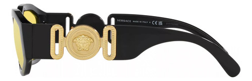 Lentes Versace Biggie Lentes Amarillas De Lujo Ve4361 Gb1/85 Único Amarillo Negro Negro