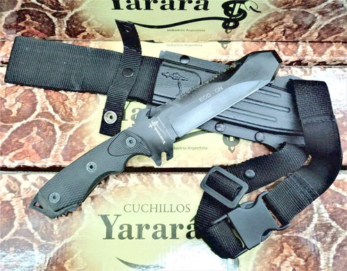 Cuchillo Yarara Eod Ac.sae 6150 Hoja 16.5cm Punta Tipo Barreta Antiexplosivos De La Gendarmería Nacional
