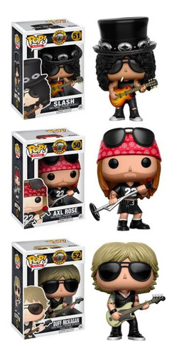 Guns N Roses Funko Set X3 Duff Axl Slash Originales