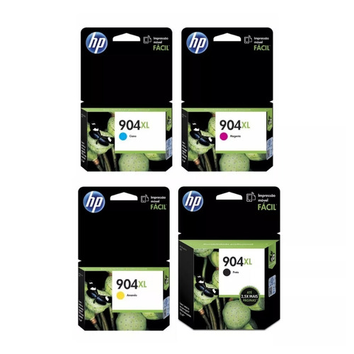 Cartucho Hp 904 Xl 904xl Negro + 3 Colores 6970 6962 6951