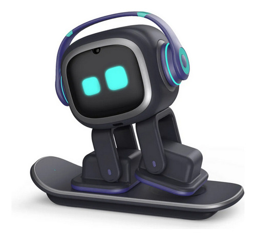 Emo Robot Robô Pet Bot Interativo C/ Inteligência Artificial Emopet Preto