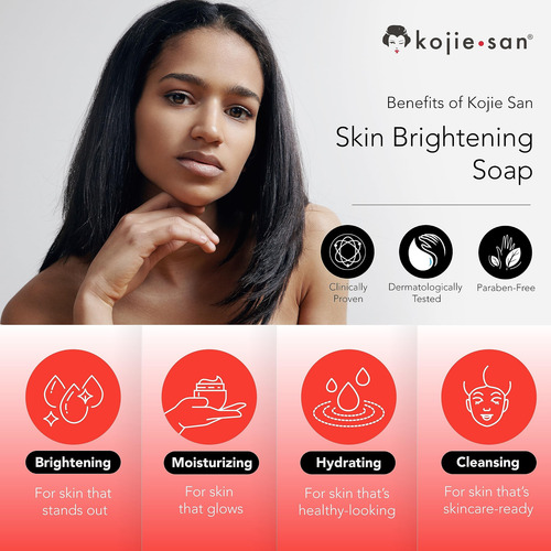 Sabonete Kojie San, Clareador Facial E Corporal Com Ácido Kó