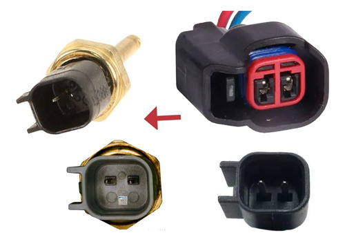 Conector P/ Sensor Temperatura Cabeçote Ford Fusion 3.0 V6