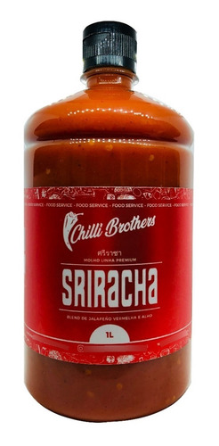 Molho De Pimenta Sriracha Grande 1 Litro Chilli Brothers