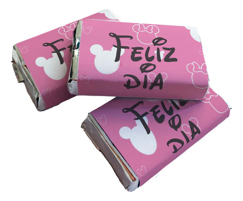 Chocolates Personalizados Minnie Cumpleaños (10 Unidades)