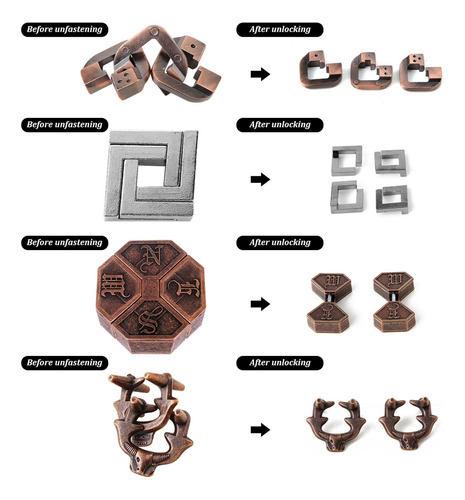 Rompecabezas De Ensamblaje Y Desenredo Teasers De Cerebro