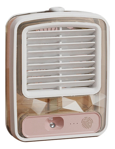 - Ventilador De Escritorio Pequeño Con Rociador De Niebla,