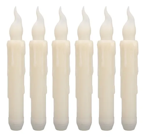 comprar Velas Cónicas Led Sin Llama Que Funcionan Con Pilas, 6 Pieza