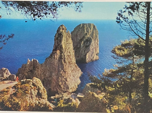 Antigua Postal, Panorama Farallones, Capri Isla, Italia 3p30