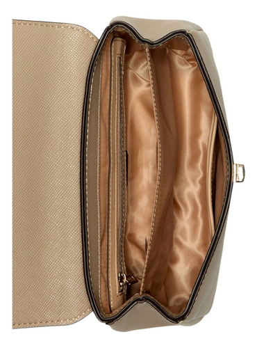 Bolsa Guess Factory Eg954621-tau Acabado de los herrajes Níquel Color Marrón claro Correa de hombro Marrón claro Diseño de la tela Lisa