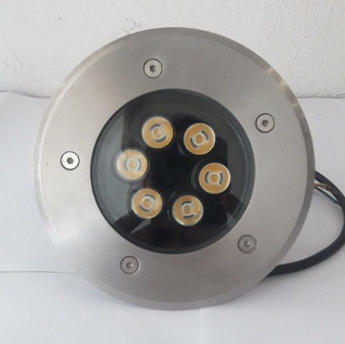 Spot 6 Leds Para Piso Empotrable Metalico Ultra Resistente