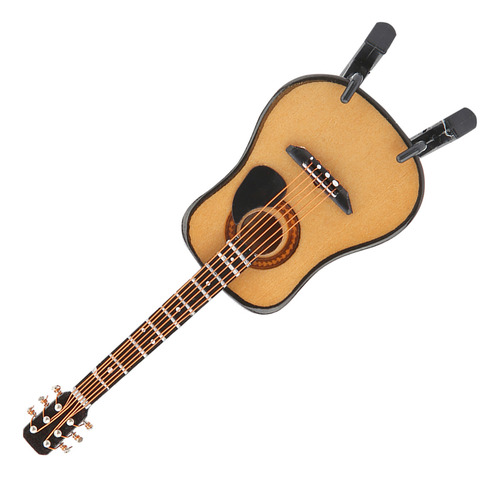 Maqueta De Miniguitarra, Decoración De Madera En Miniatura P