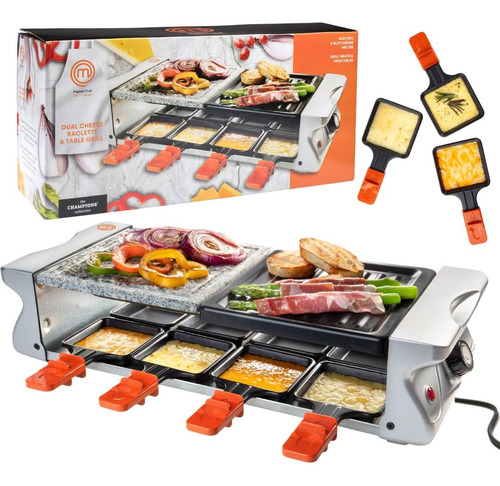 Masterchef Dual Queso Raclette W Antiadherente Placa De Parr