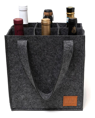Sacola Para 6 Garrafas De Vinho Bolsa Wine Bag Mala Protetor