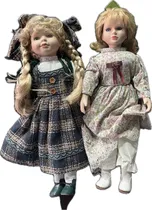 Comprar Muñecas De Porcelana Antigua  De 40 Cm