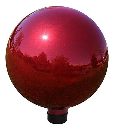 Sunnydaze Gazing Globe Glass Mirror Ball 10 Pulgadas De Acer