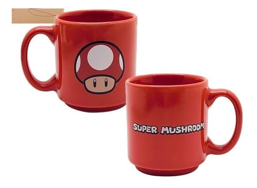 Caneca Mini Colecionável Super Mario Super Mushroom