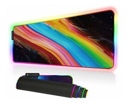 Imegny Rgb Mousepad Grande, Led Juego Mouse Pad Jtz7r