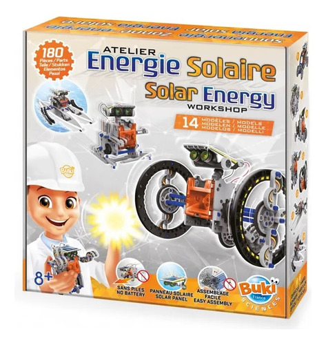 Juego Infantil Energía Solar 14 En 1 Buki