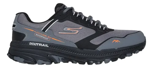Tênis De Trilha Masculino Go Run Altitude Skechers Cinza Escuro / Laranja Lisa 40 Br