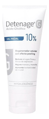 Detenage G Gel Facial 10% Ácido Glicólico Antiedad Arrugas