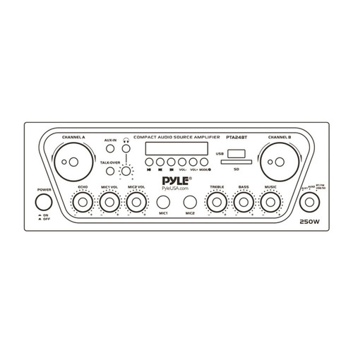 Sistema Receptor De Audio Estéreo Con Bluetooth, Radio