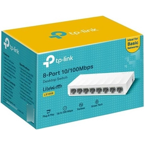 Switch Tp-link 8-port 10/100mbps Rj45 Lps. 