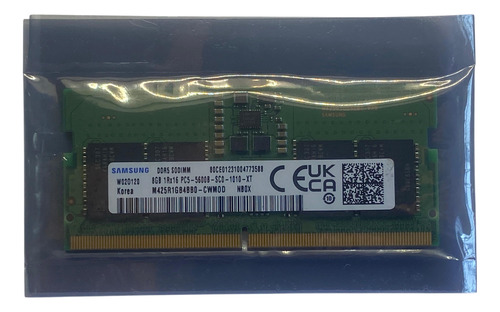 Memória Notebook Samsung 8gb 1rx16 Ddr5-5600 Sodimm @
