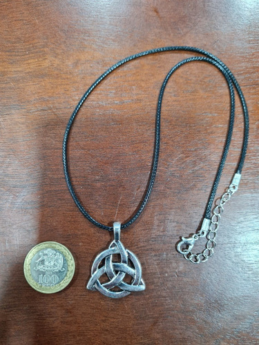 Imagen 3 de 5 de Cadena Collar Triqueta Celta Amuleto Talisman Proteccion