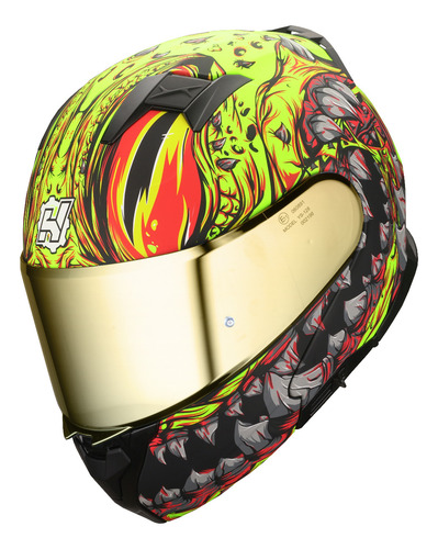 Hax Helmets. Casco Para Moto. Dot + Ece 06. Amatista Mutant