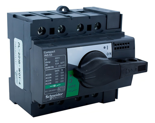Interruptor Rotativo Bajo Carga Schneider Ins 4x63 A
