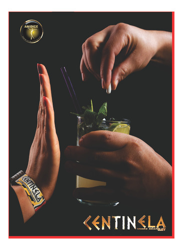 Pulsera Centinela Detectora De Drogas En Bebidas Alcohólicas