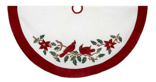 Falda Árbol Navidad Cardenales Rojo 48 