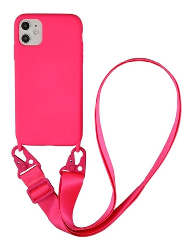 Case Capa iPhone 12 E 12 Pro Silicone Com Alça Integrada