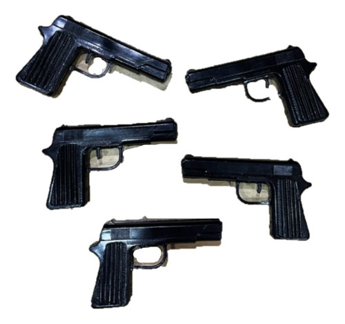 Pistola Revolver Plástico Pack X 5 Unidades